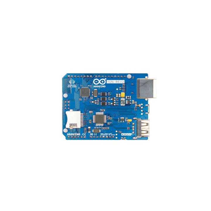 Platine Arduino YÚN Rev2 ABX00020 vue de dessous