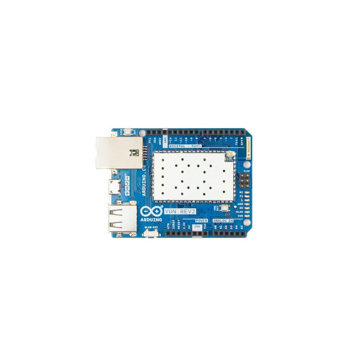 Platine Arduino YÚN Rev2 ABX00020 vue de dessus