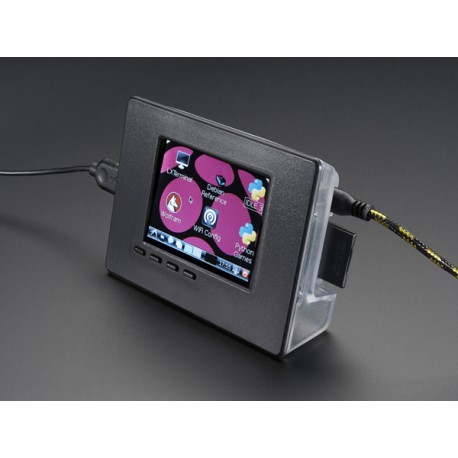 Exemple d'utilisation du boitier pour Raspberry Pi 2B et afficheur Exemple d'utilisation du boitier pour Raspberry Pi 2B et afficheur