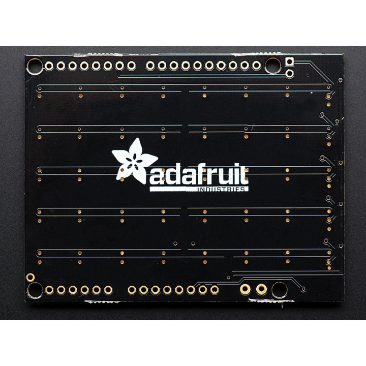Vue de la face arrière du shield matrice à leds