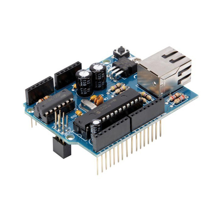 Ethernet shield (en kit) pour Arduino® vue arrière