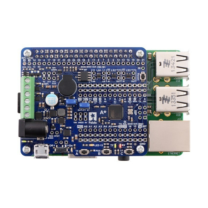 Platine A-Star 32U4 Robot Controller LV + Rasperry