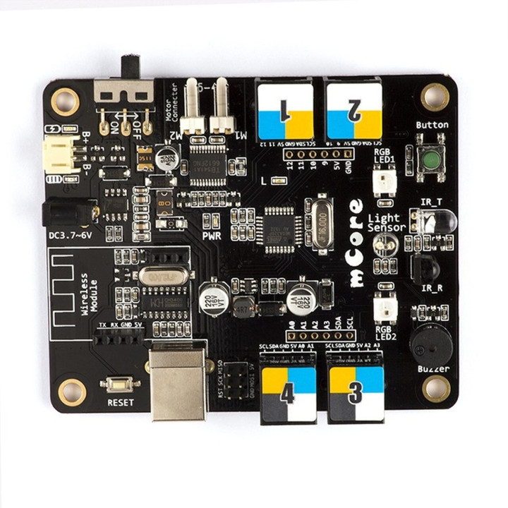 Vue de dessus de la carte mCore 10041 makeblock