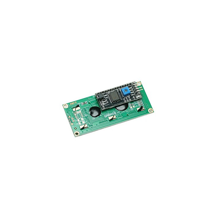 Détail d l'afficheur LCD et de sa platine de pilotage I2C
