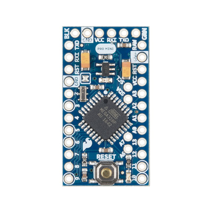 Vue de dessus du module Pro Mini 5 V - 16 MHz compatible Arduino®