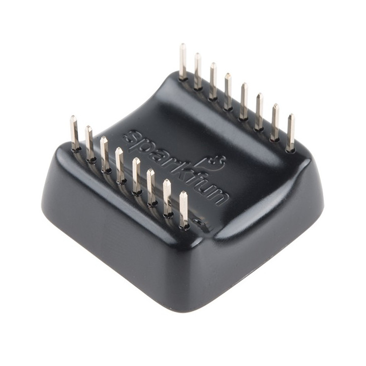 Vue arrière de l'fficheur OLED MicroView DEV-12923