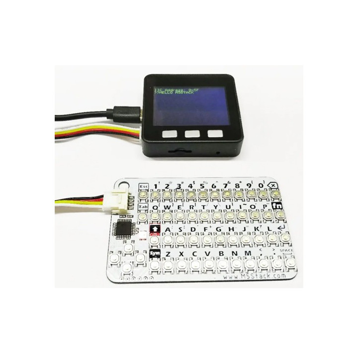 Exemple d'utilisation du mini clavier CardKB U035 avec un module IoT ESP32 Basic