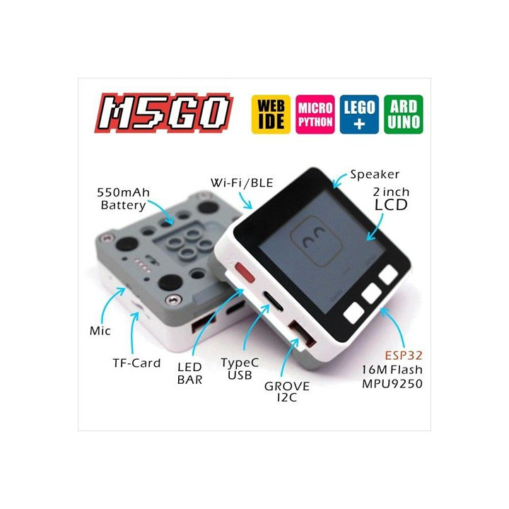 Détail du module du starter kit IoT M5GO
