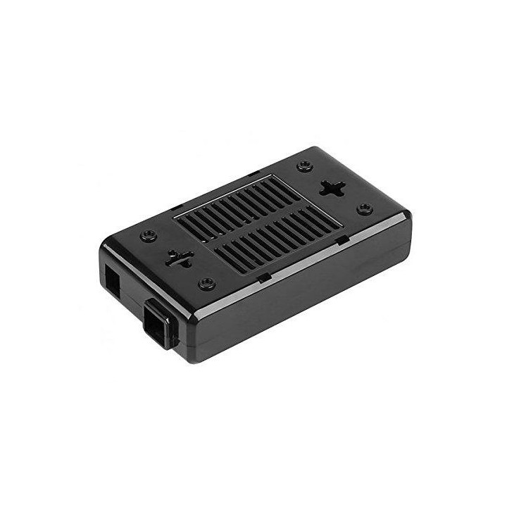 Vue de dessous du boîtier noir pour carte Arduino Mega2560