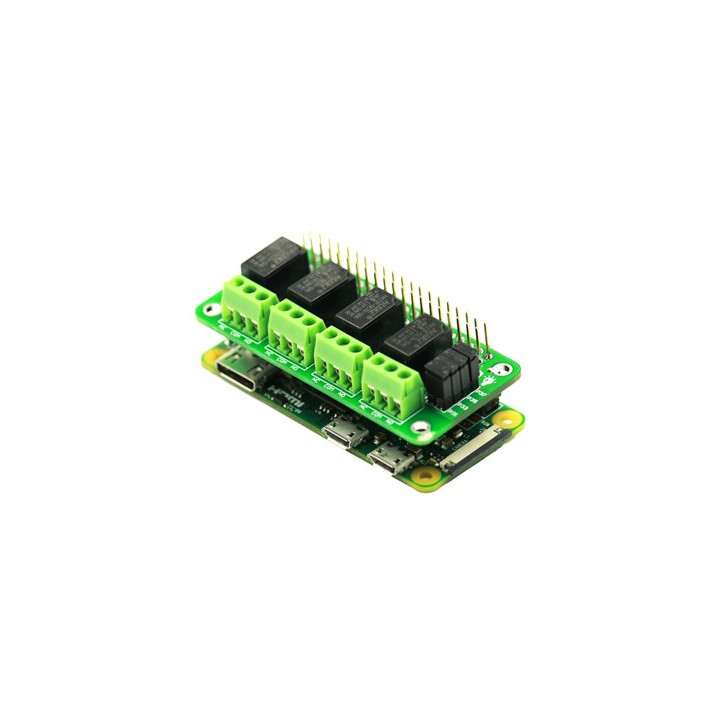 Montage de Platine 4 relais sur une Raspberry Pi Zero