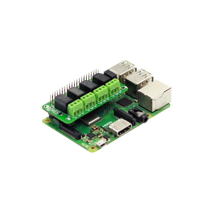 Montage de Platine 4 relais sur une Raspberry Pi 3B+