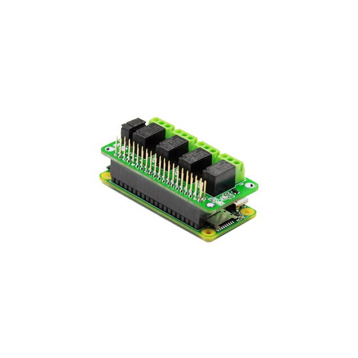 Connecteur 40 broches empilable de la platine 4 relais pour récupérer les GPIO