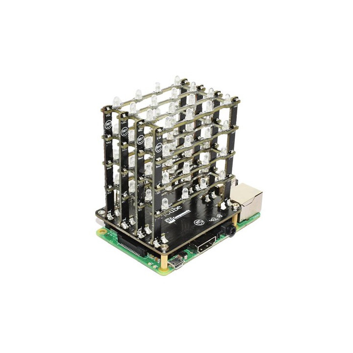 Shield HAT PiCube monté sur une Raspberry Pi