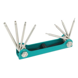 Jeu de 8 clés Torx et Resistorx sur monture