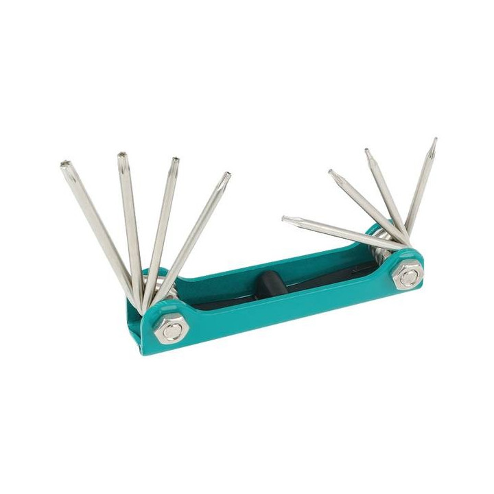 Jeu de 8 clés Torx et Resistorx sur monture