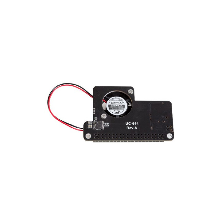 Face arrière du HAT PoE ventilé pour Raspberry Pi 3B+ et 4B