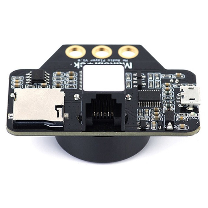 Vue sur le connecteur microSD du module Me Audio Player V1 P3010002