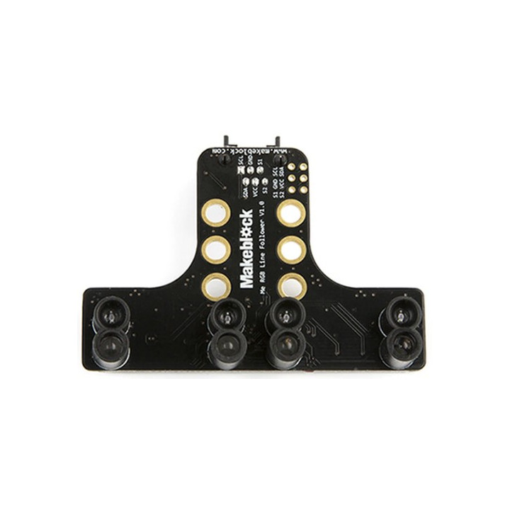Vue de dessous du suiveur de ligne Me RGB Line Follower P3030001