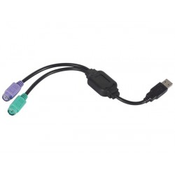 Adaptateur USB vers 2 x PS/2