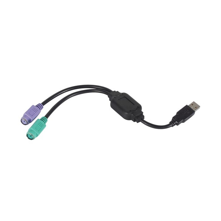 Adaptateur USB vers 2 x PS/2