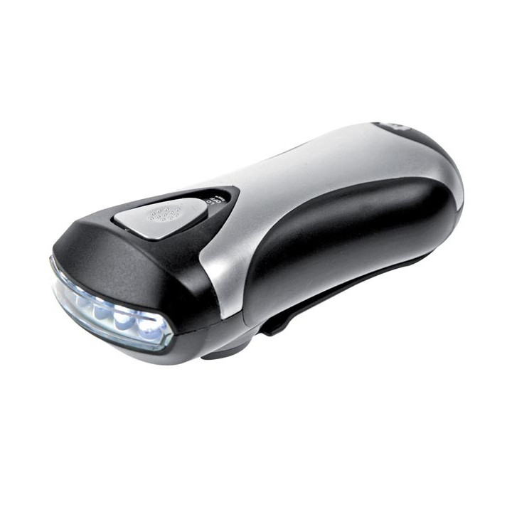 Lampe torche dynamo 5 leds 3 en 1
