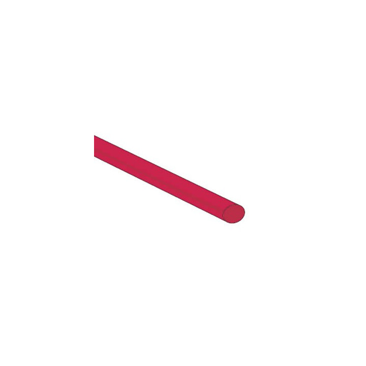 Gaine thermo rétractable 4.8mm (rouge)