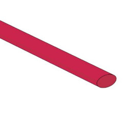Gaine thermo rétractable 6.4mm (rouge)
