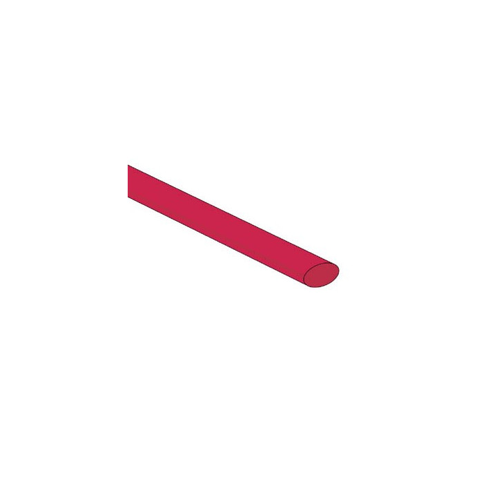 Gaine thermo rétractable 6.4mm (rouge)