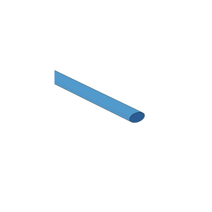Gaine thermo rétractable 6.4mm (bleu)
