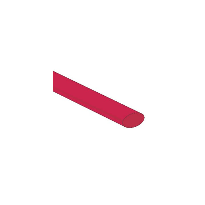 Gaine thermo rétractable 9.5mm (rouge)