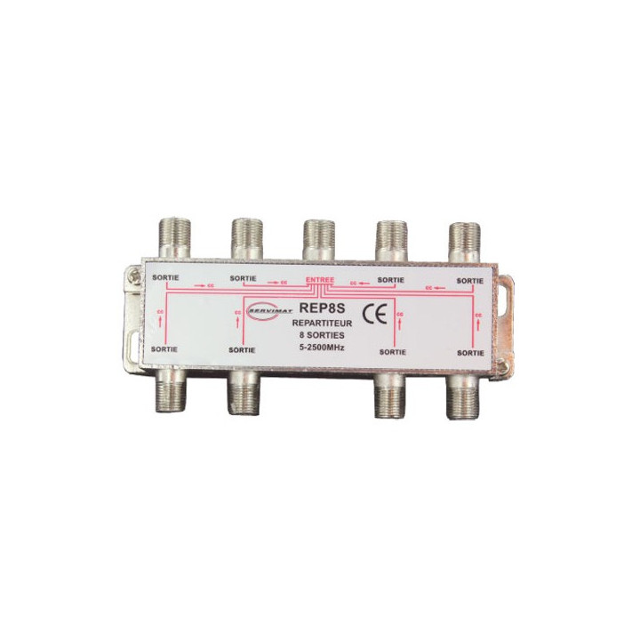 Répartiteur splitter TV 8 voies