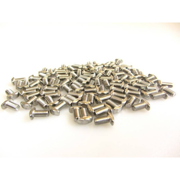 Pack de 100 vis M3 avec tête type aile d'avion spécialement conçues pour l'assemblage des profilés Makerbeam.