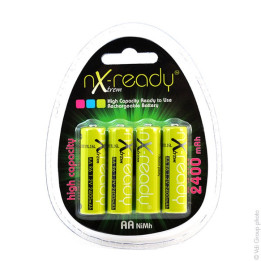 Accus NiMH 1,2V-2400mA (AA x 4) AlwaysReady