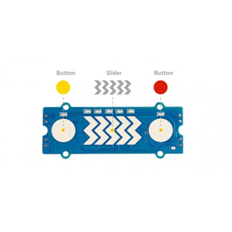 Face avant du module Grove touches et glissière sensitives (CY8C4014LQI) 101020552