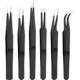 Set de 6 pinces brucelles