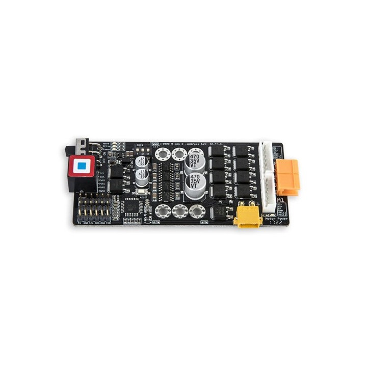 Vu de dessus de la platine High-Power Encoder/DC