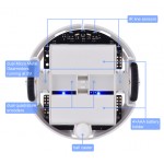Détails du dessous du robot 3pi+ 32U4 Pololu 3737 Détails du dessous du robot 3pi+ 32U4 Pololu 3737