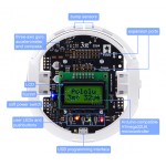 Détails du dessus du robot 3pi+ 32U4 Pololu 3737 Détails du dessus du robot 3pi+ 32U4 Pololu 3737