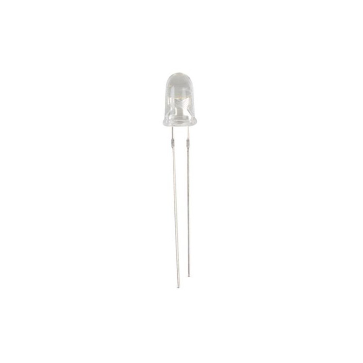 Led ultra blanche 5mm transparente 14000 mcd