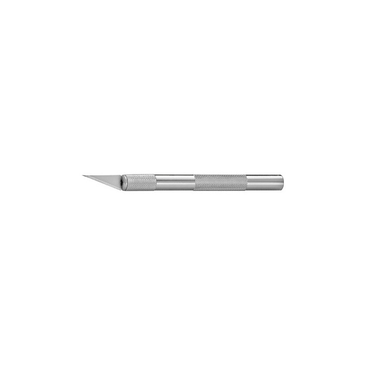 Cutter de précision en aluminium avec 2 lames de rechange