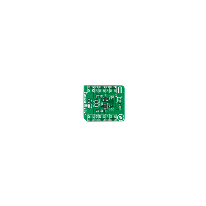Module boussole 3 axes Compass 5 Click MIKROE-4366