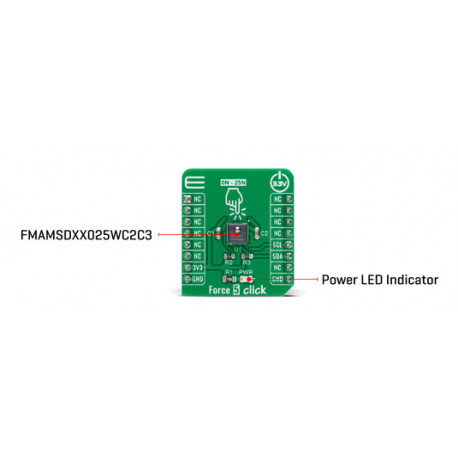 Détail du module capteur de force Force 5 Click MIKROE-4305