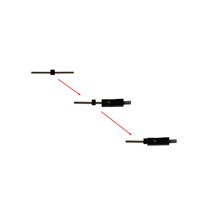 Jeu de 20 straps flexibles F/F (50 cm) transformables  - 2