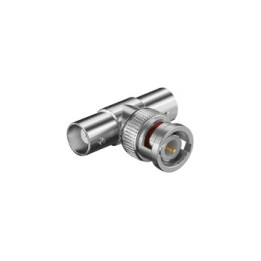 Adaptateur BNC mâle vers 2 BNC femelles  - 1