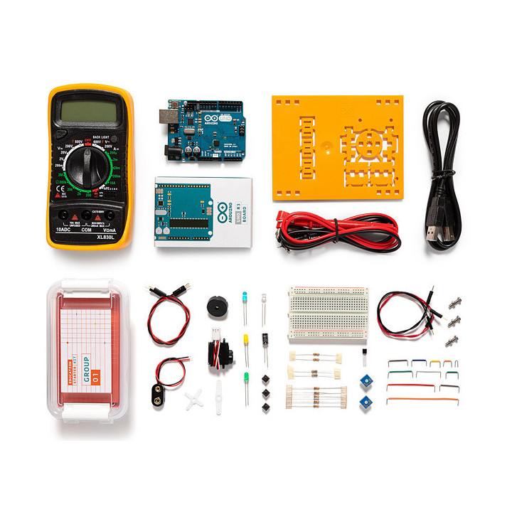 Détail d'un des 4 packs du starter Kit Arduino® Education AKX00023