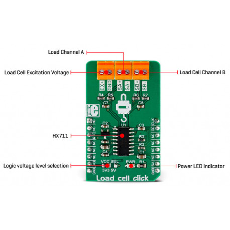 Load cell Click MIKROE-3168 - 2 Load cell Click MIKROE-3168 - 2