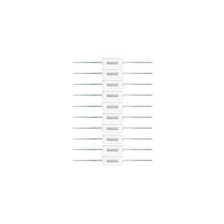 Lot de 10 résistances cémentées 5W