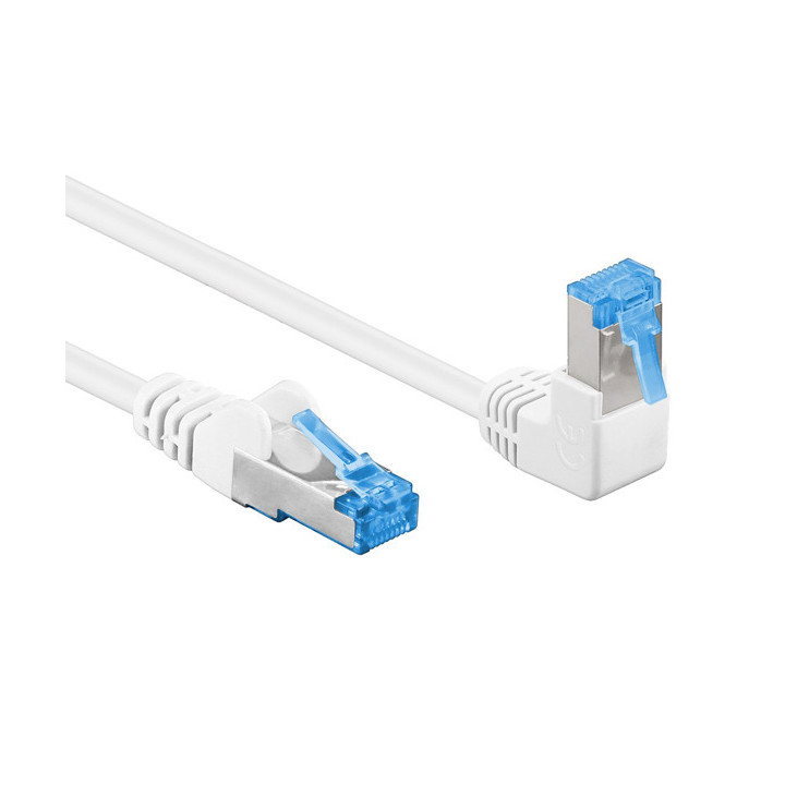 Cordon réseau coudé S/STP Cat. 6A (3 m)