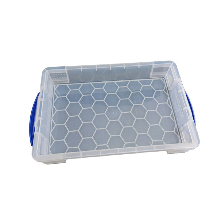Mallette de rangement 38 cm transparente  - 5