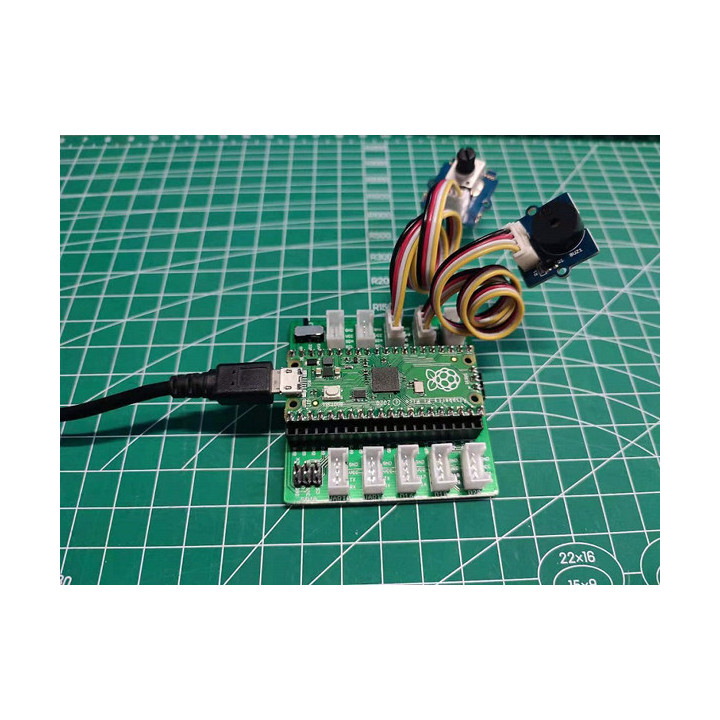 Exemple de réalisation de la platine Shield Grove pour Raspberry Pi Pico 103100142